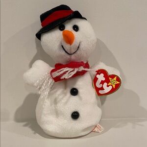 TY Beanie Baby - Snowball the Snowman NEW WITH TAGS! vintage toys toy plush kids